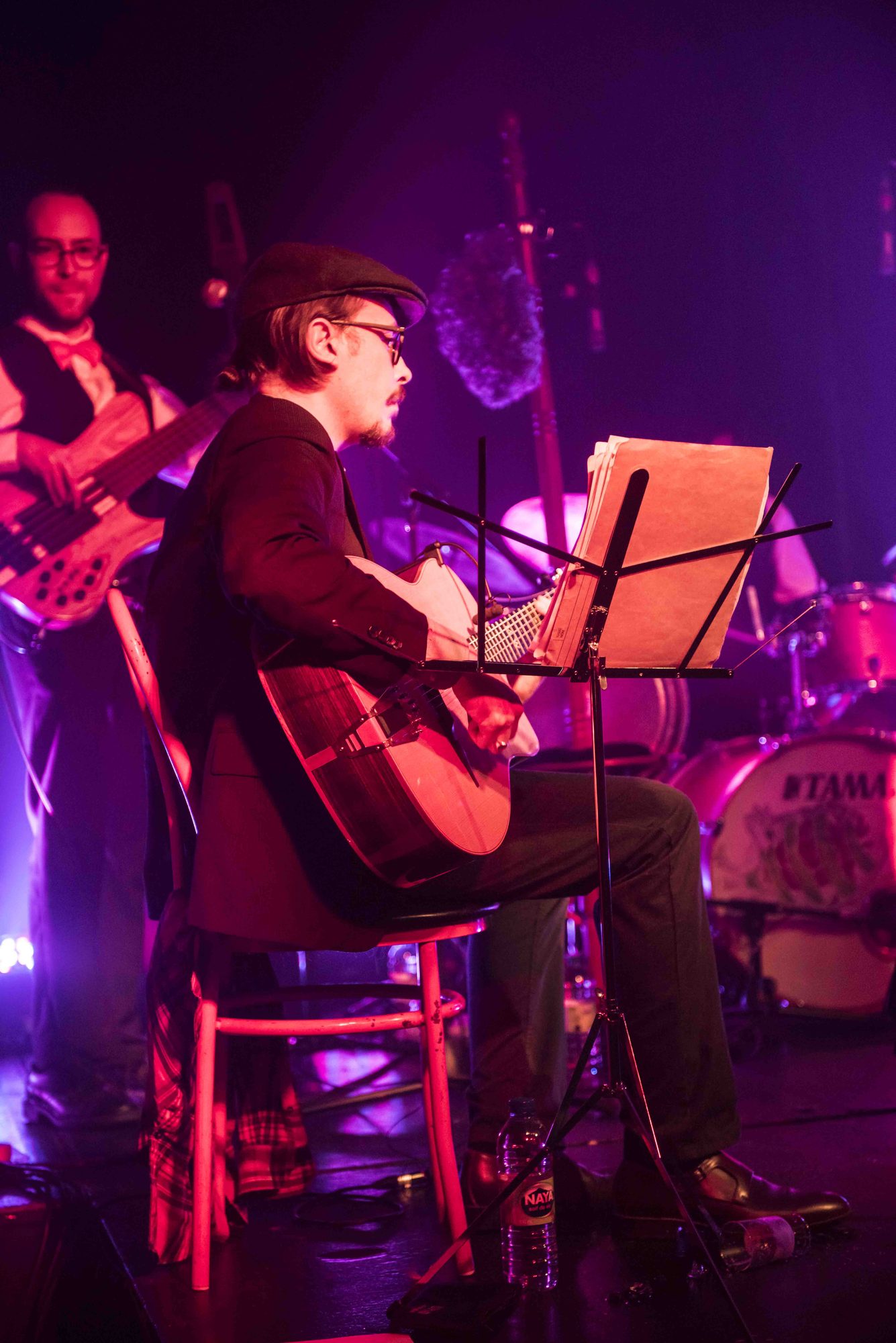 Marc Wencelius (guitar) performing with Andrew Bruhelius (bass)